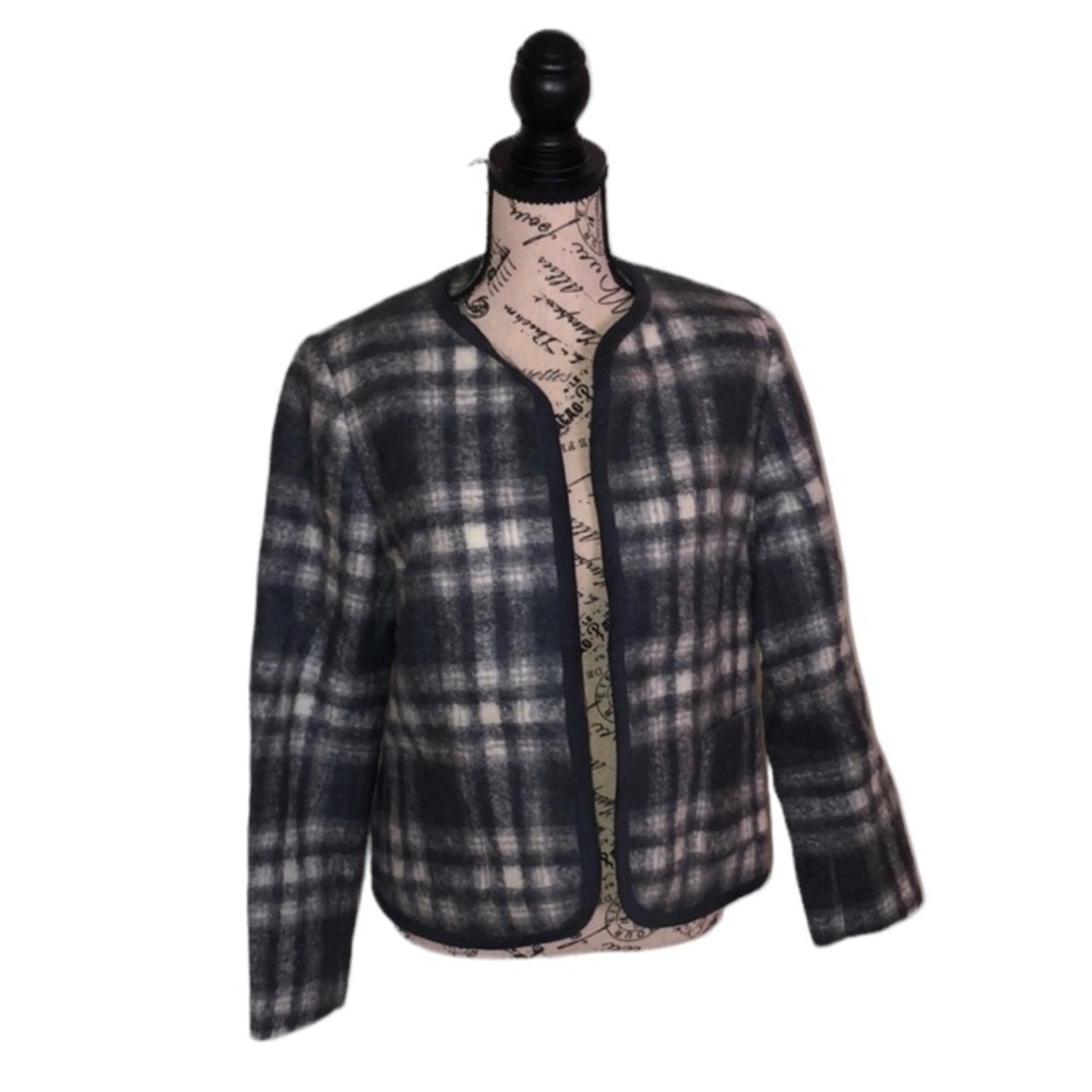 Pendleton Blazer | Mohair Wool Blend Plaid Women’s Size 8🌸